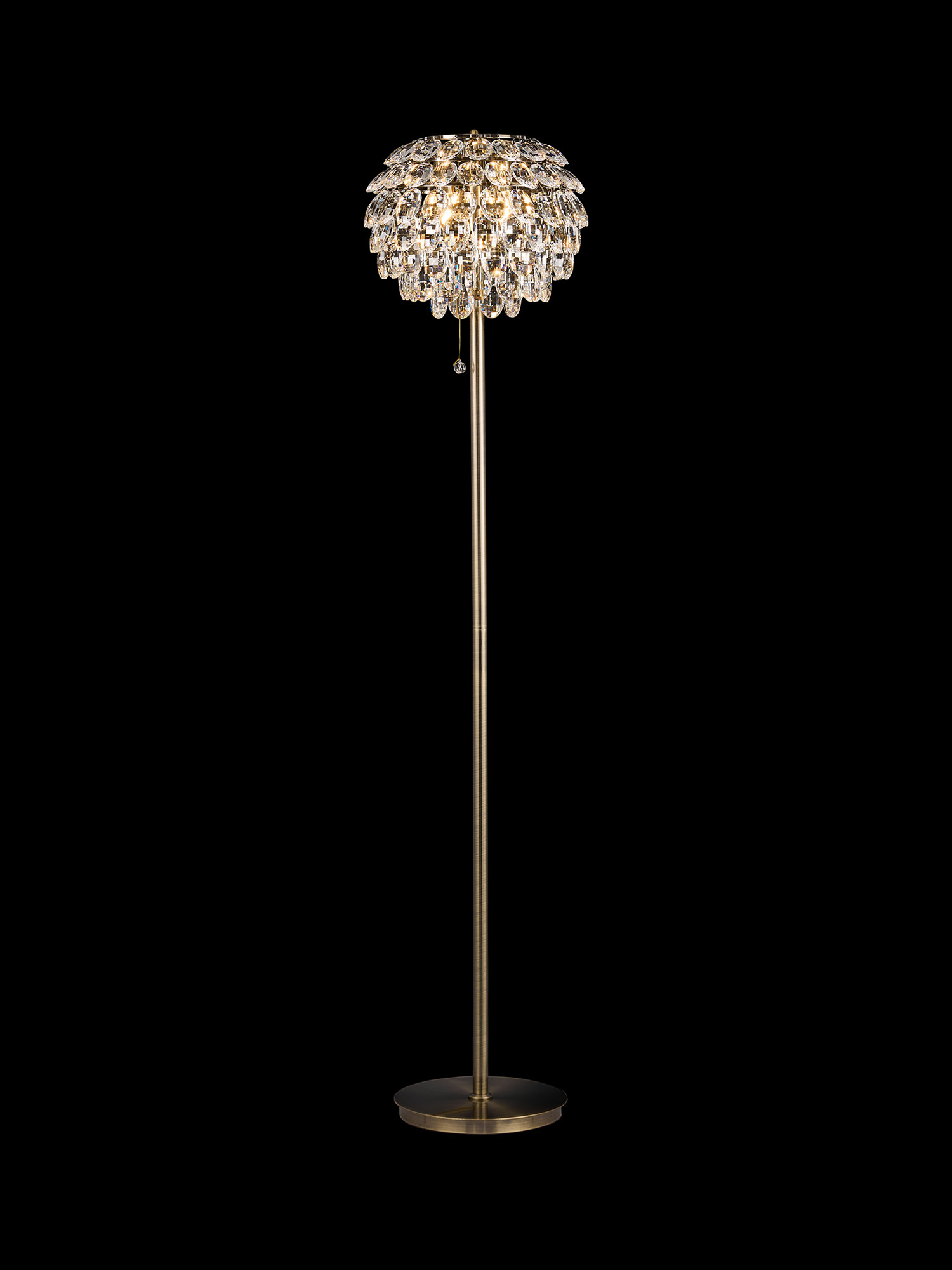IL32837AB  Coniston Floor Lamp 3 Light Antique Brass